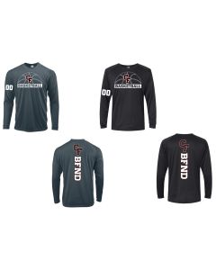 *BASKETBALL DESIGN* Paragon - Long Islander Performance Long Sleeve T-Shirt. 210